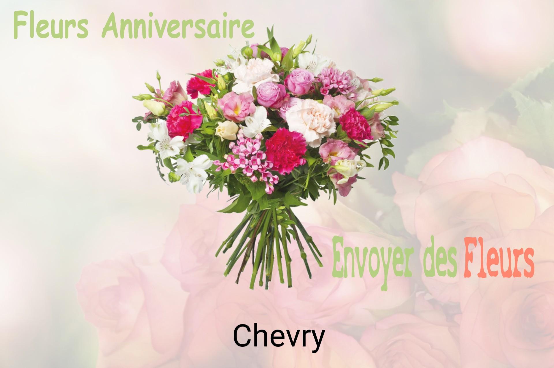 Bouquet de fleurs d’anniversaire livré à Chevry